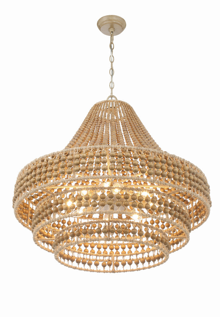 Crystorama Crystorama Silas 8 Light Burnished Silver Chandelier