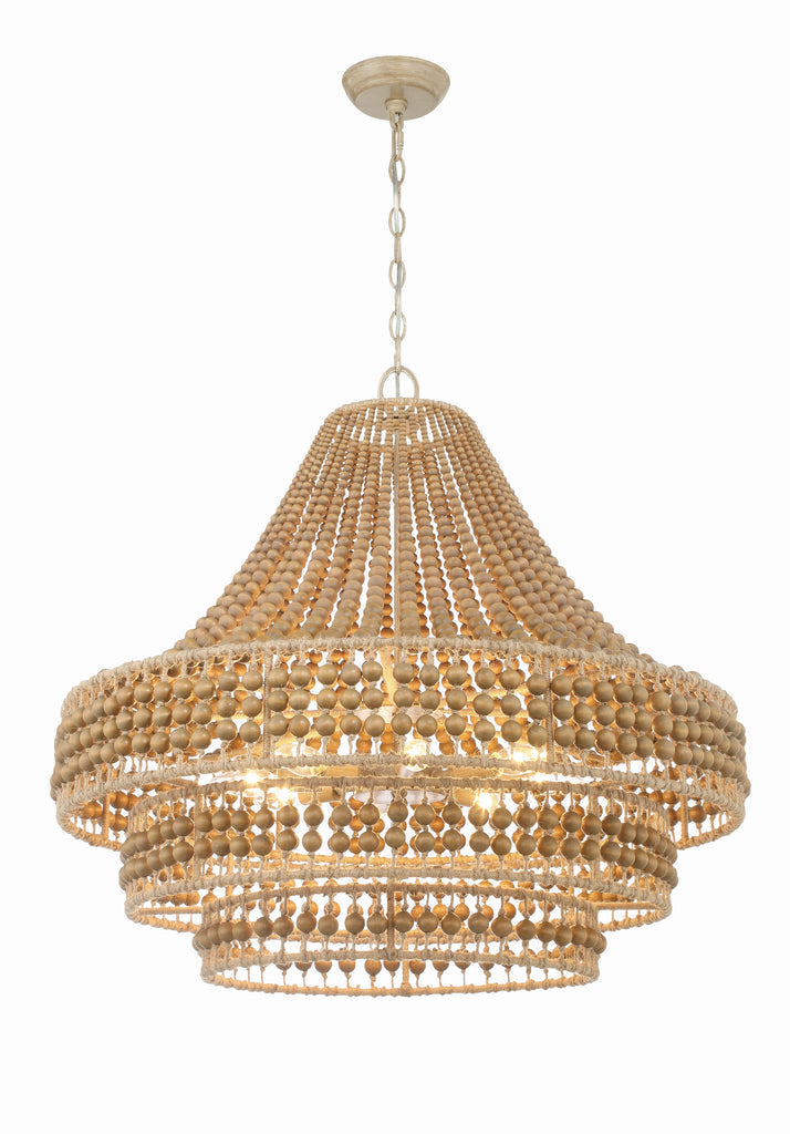 Crystorama Crystorama Silas 8 Light Burnished Silver Chandelier