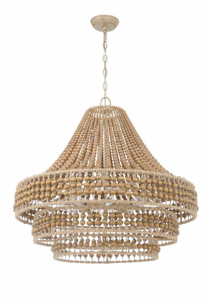 Crystorama Crystorama Silas 8 Light Burnished Silver Chandelier
