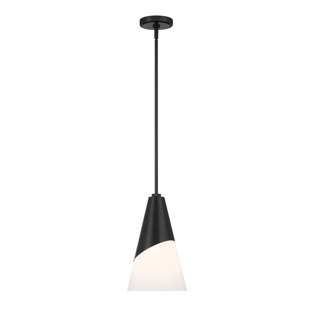Crystorama Crystorama Brian Patrick Flynn Tori 1 Light Matte Black Pendant