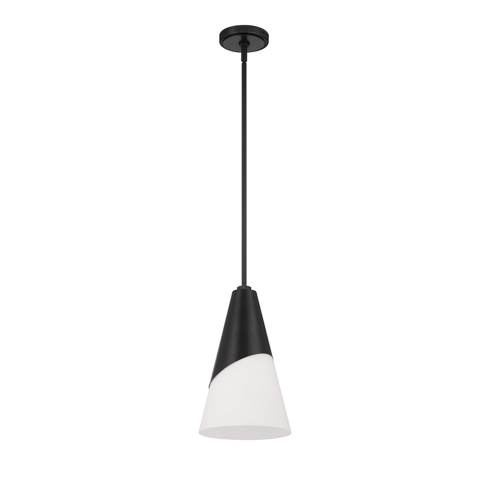 Crystorama Crystorama Brian Patrick Flynn Tori 1 Light Matte Black Pendant