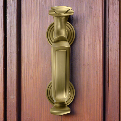 8 Inch (5 1/2 Inch c-c) Traditional Doctor's Door Knocker (Antique Brass Finish) COPPER MOUNTAIN HARDWARE