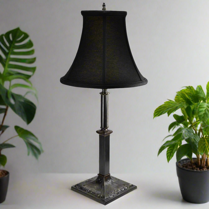 21 Inch Solid Brass French Table Lamp (Oil Rubbed Bronze Base) COPPER MOUNTAIN HARDWARE