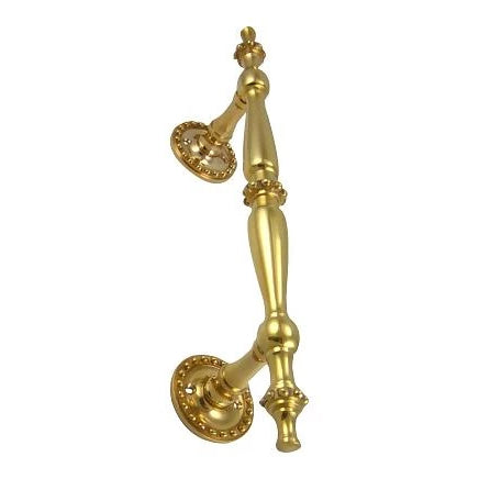 9 3/4 Inch Solid Brass Estate Beaded Handle