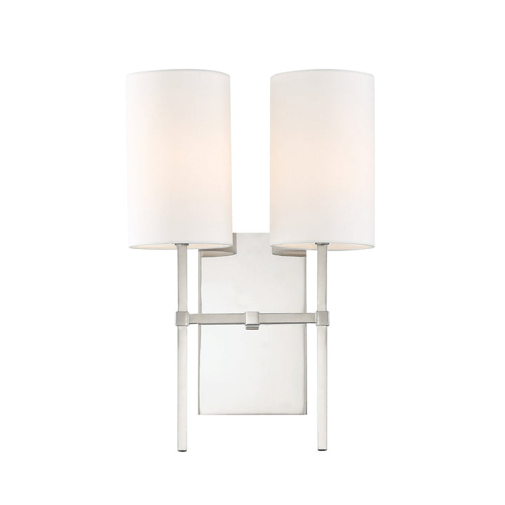 Crystorama Crystorama Veronica 2 Light Polished Nickel Sconce