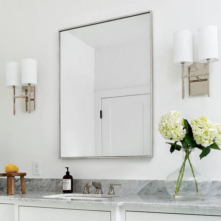 Crystorama Crystorama Veronica 2 Light Polished Nickel Sconce