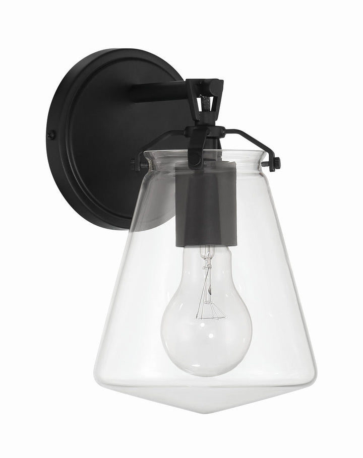 Crystorama Crystorama Voss 1 Light Matte Black Sconce