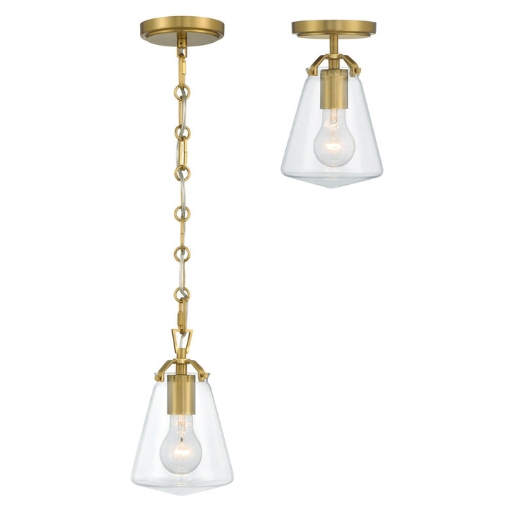Crystorama Crystorama Voss 1 Light Luxe Gold Mini Pendant