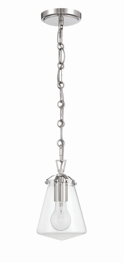 Crystorama Crystorama Voss 1 Light Polished Nickel Mini Pendant
