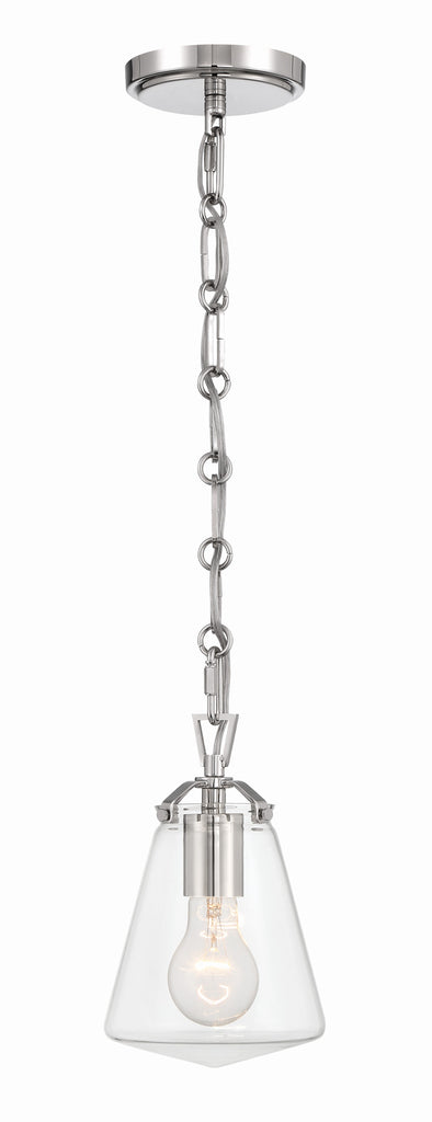Crystorama Crystorama Voss 1 Light Polished Nickel Mini Pendant