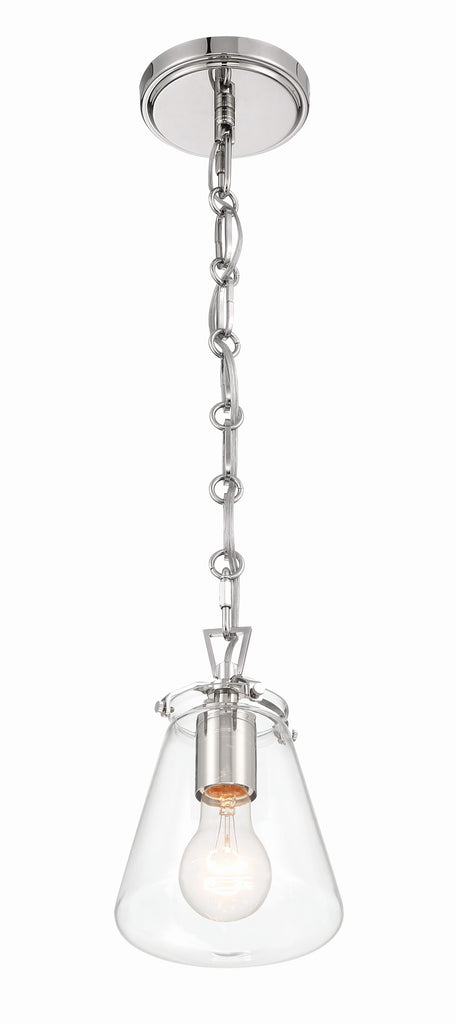 Crystorama Crystorama Voss 1 Light Polished Nickel Mini Pendant