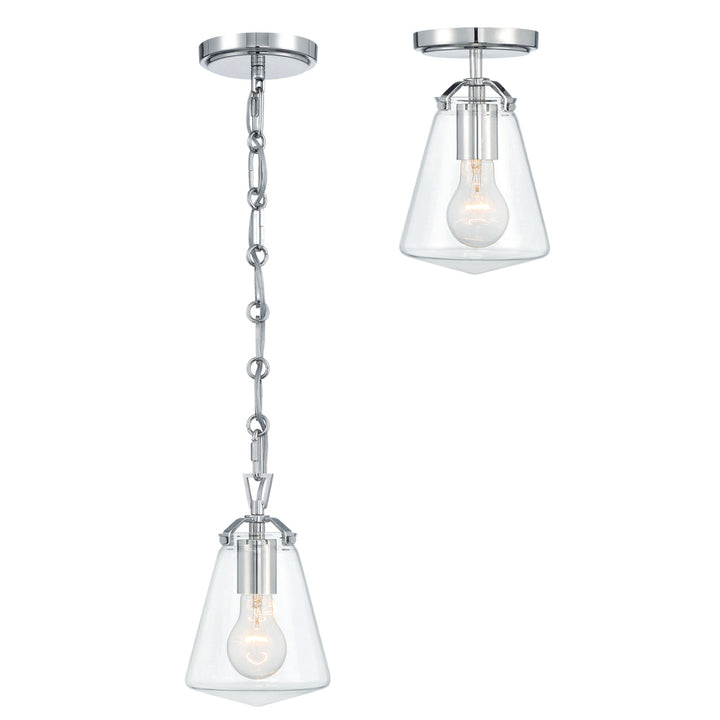 Crystorama Crystorama Voss 1 Light Polished Nickel Mini Pendant