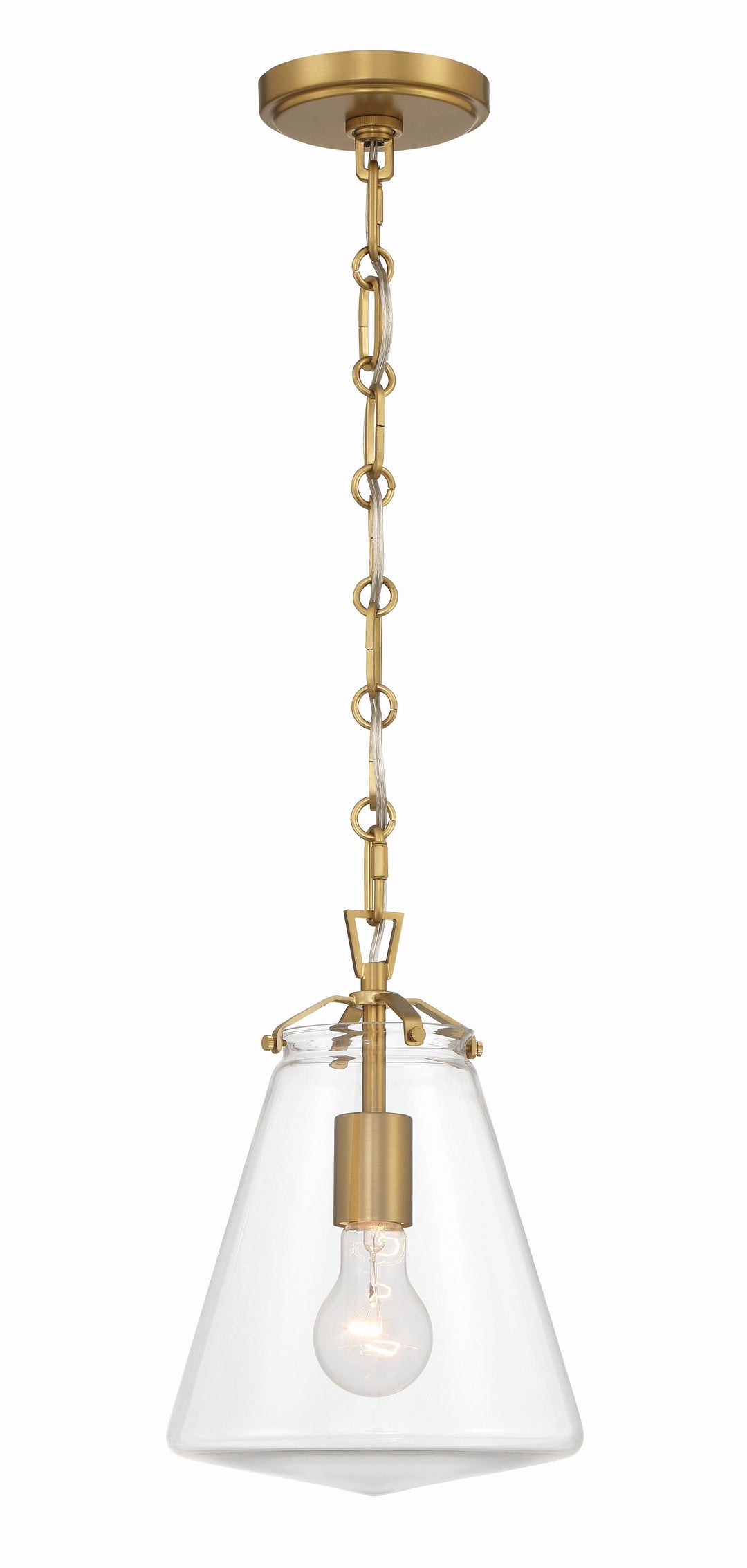 Crystorama Crystorama Voss 1 Light Luxe Gold Mini Pendant