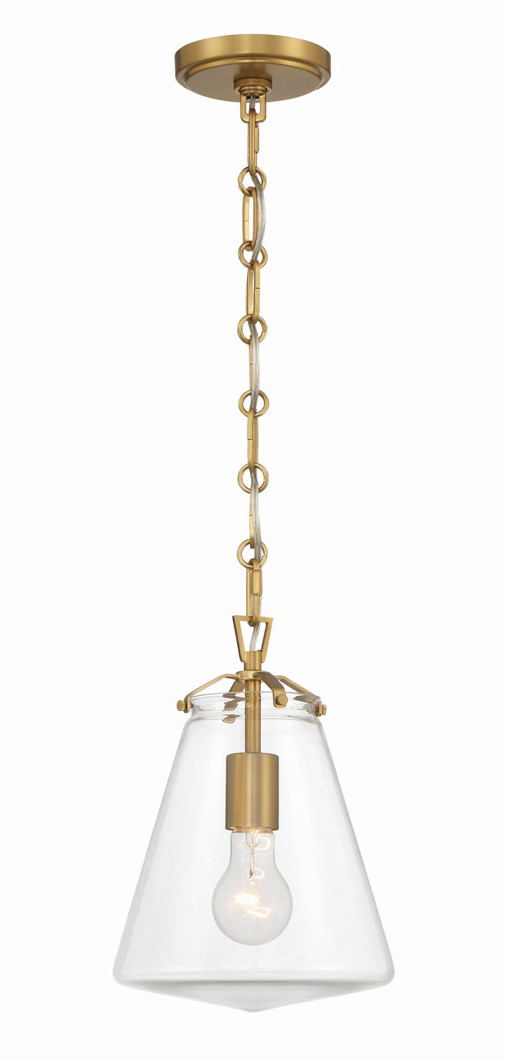 Crystorama Crystorama Voss 1 Light Luxe Gold Mini Pendant