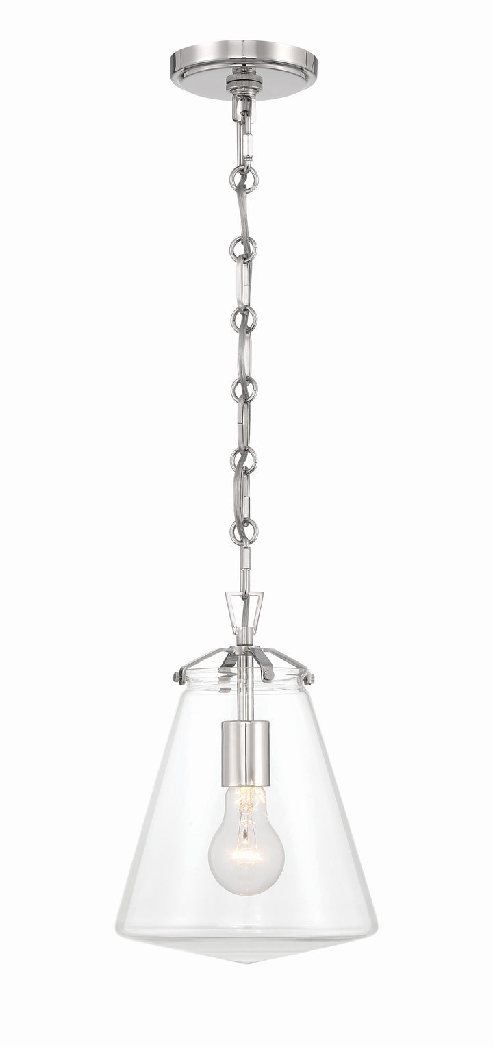 Crystorama Crystorama Voss 1 Light Polished Nickel Mini Pendant