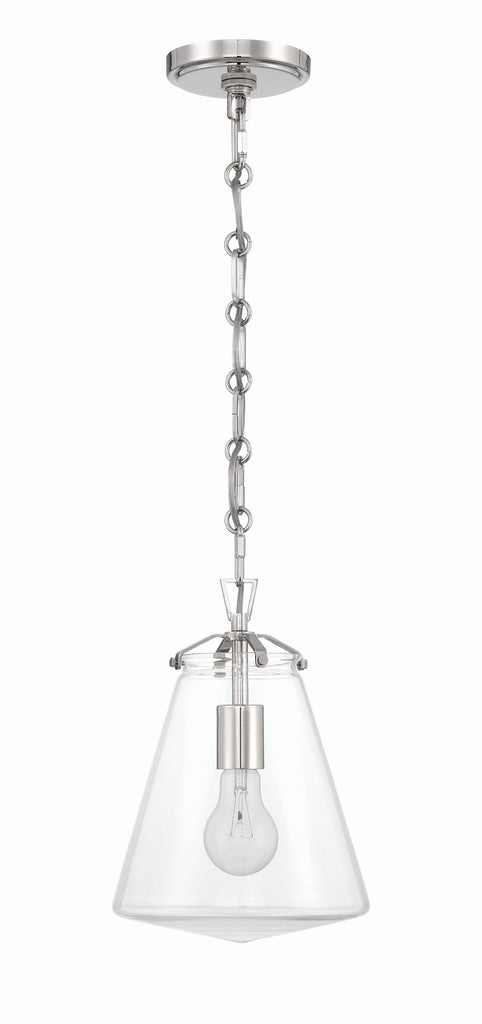 Crystorama Crystorama Voss 1 Light Polished Nickel Mini Pendant