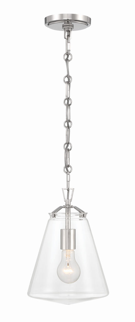 Crystorama Crystorama Voss 1 Light Polished Nickel Mini Pendant