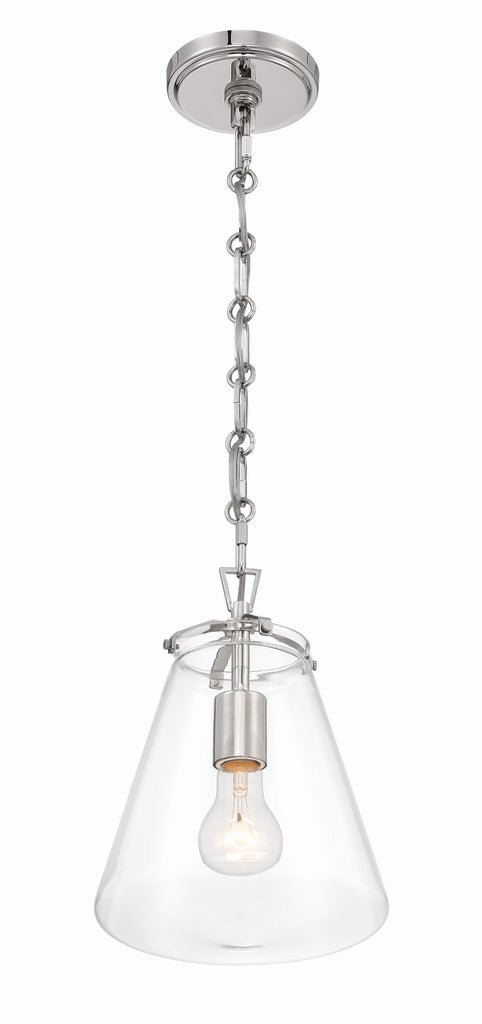 Crystorama Crystorama Voss 1 Light Polished Nickel Mini Pendant