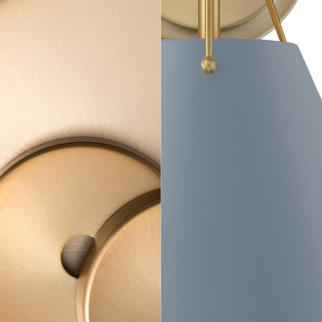 Crystorama Crystorama Xavier 1 Light Vibrant Gold + Blue Sconce