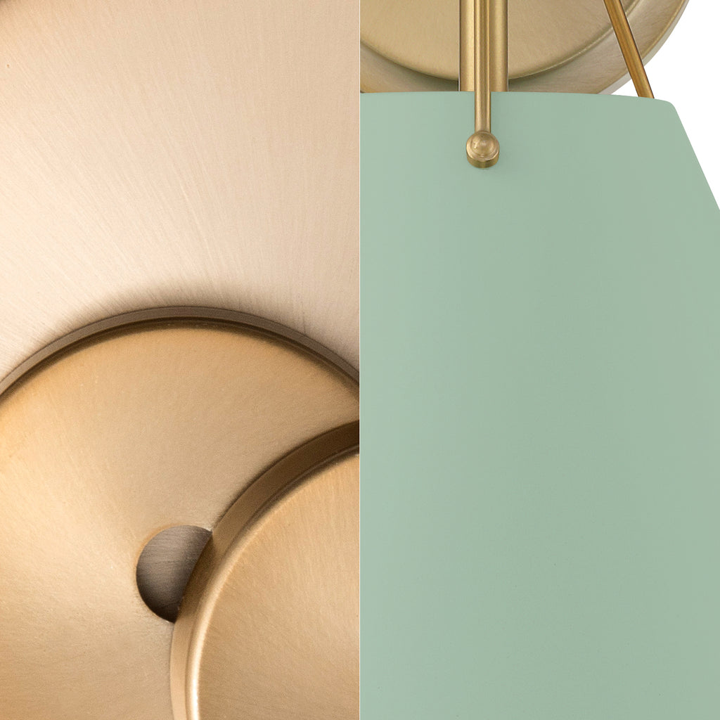 Crystorama Crystorama Xavier 1 Light Vibrant Gold + Green Mini Pendant