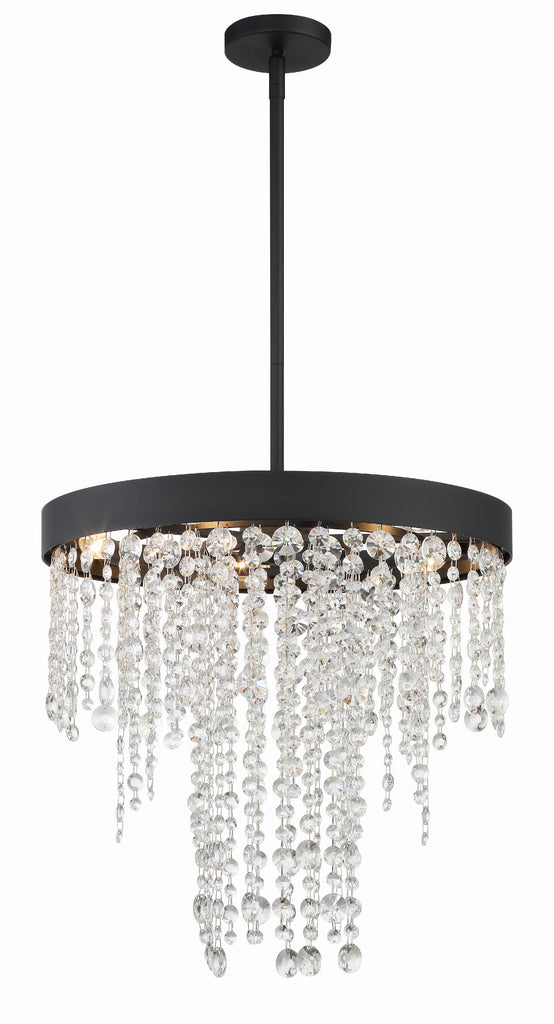 Crystorama Crystorama Winham 5 Light Black Forged Chandelier