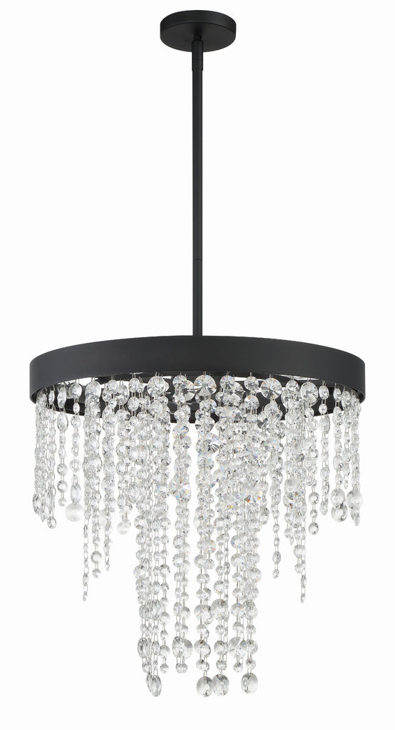 Crystorama Crystorama Winham 5 Light Black Forged Chandelier