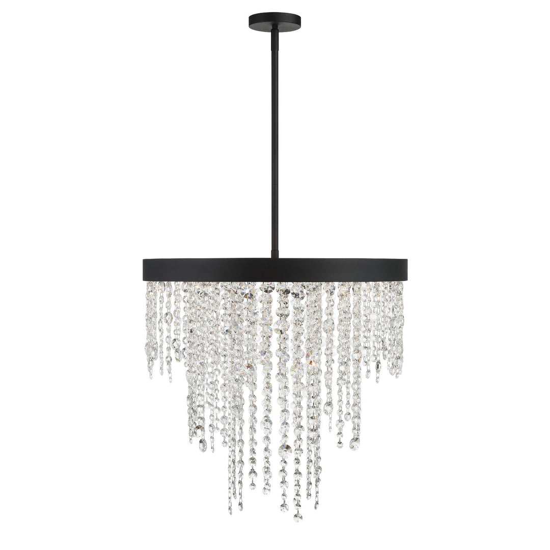 Crystorama Crystorama Winham 6 Light Black Forged Chandelier