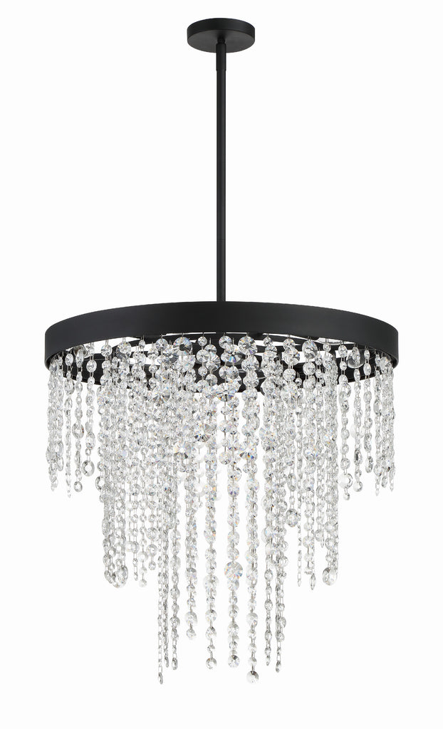 Crystorama Crystorama Winham 6 Light Black Forged Chandelier