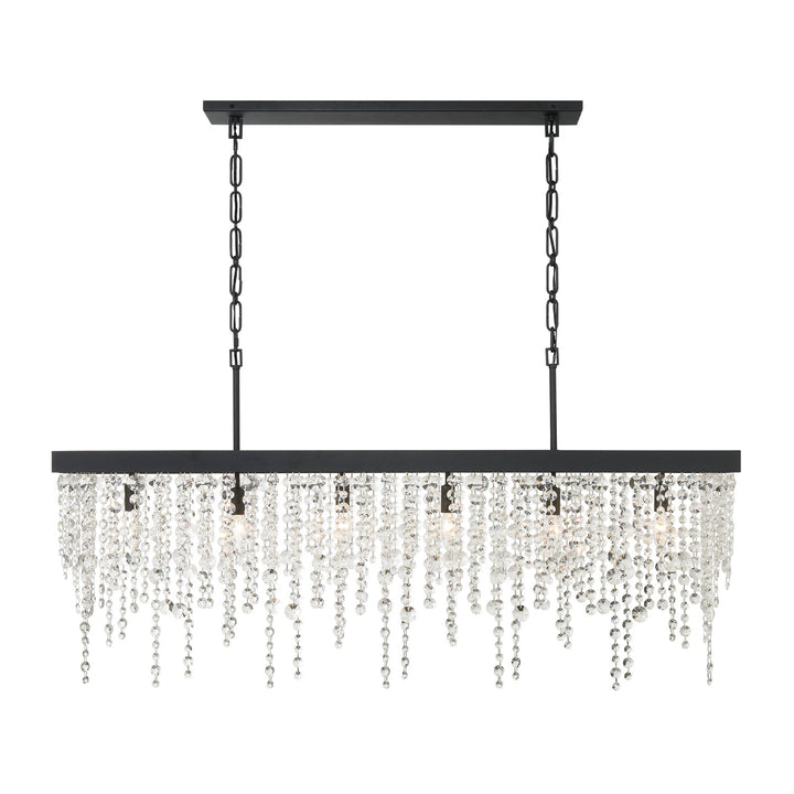 Crystorama Crystorama Winham 6 Light Black Forged Chandelier