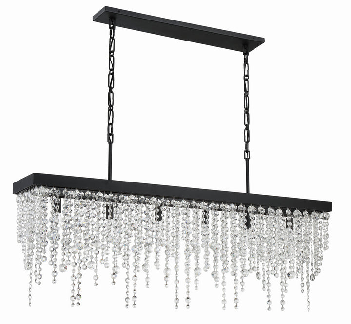 Crystorama Crystorama Winham 6 Light Black Forged Chandelier