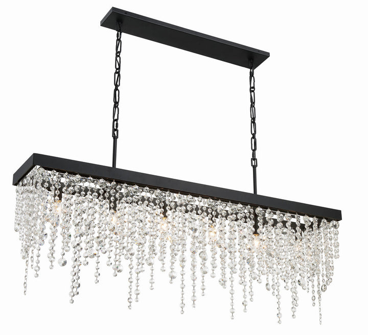 Crystorama Crystorama Winham 6 Light Black Forged Chandelier