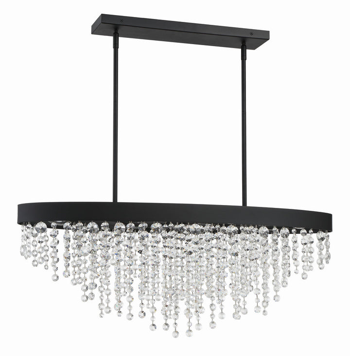 Crystorama Crystorama Winham 8 Light Black Forged Chandelier