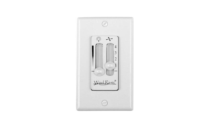 Dual Fan Light Wall Control WHITE Wind River