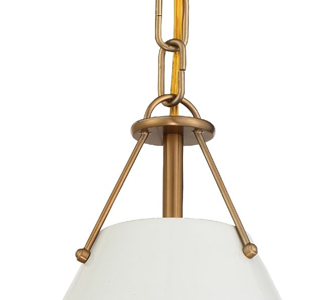 Crystorama Crystorama Xavier 1 Light Vibrant Gold Mini Pendant