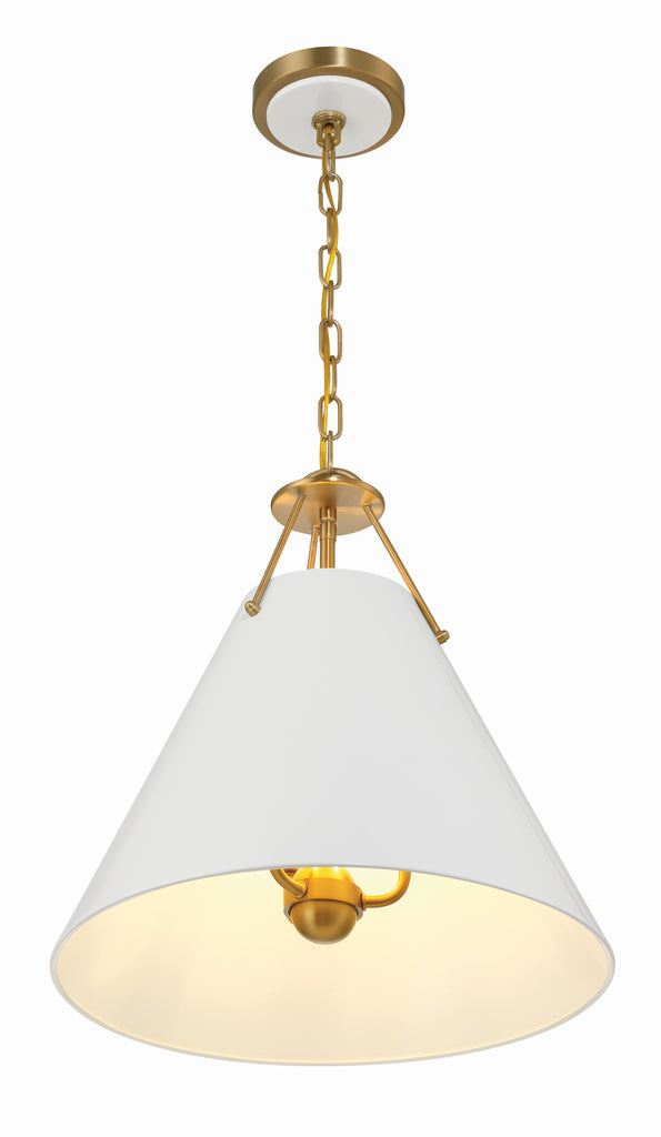 Crystorama Crystorama Xavier 3 Light Vibrant Gold Pendant