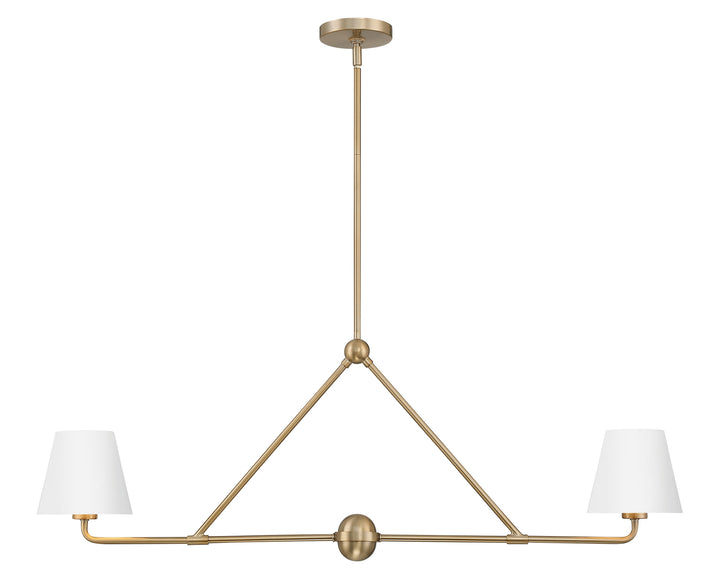 Crystorama Crystorama Xavier 2 Light Vibrant Gold + White Chandelier