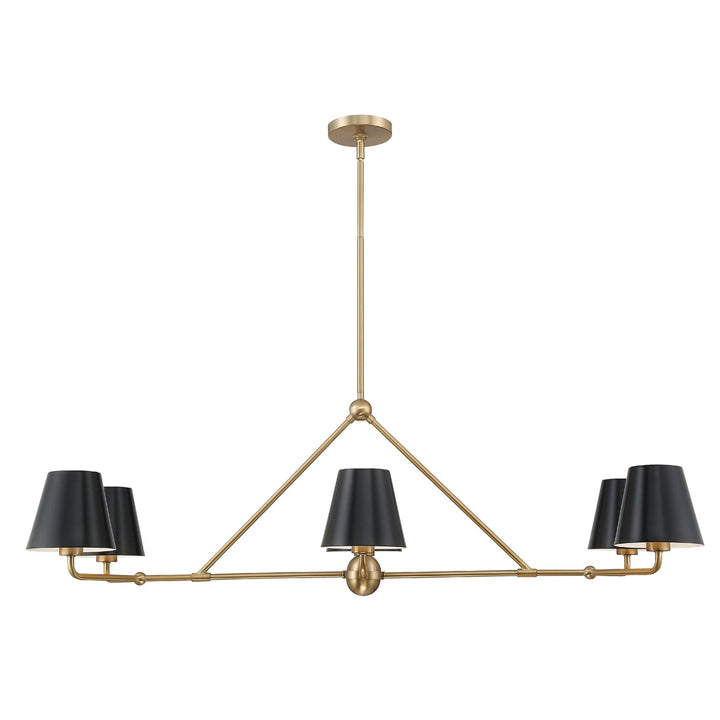 Crystorama Crystorama Xavier 6 Light Vibrant Gold Chandelier