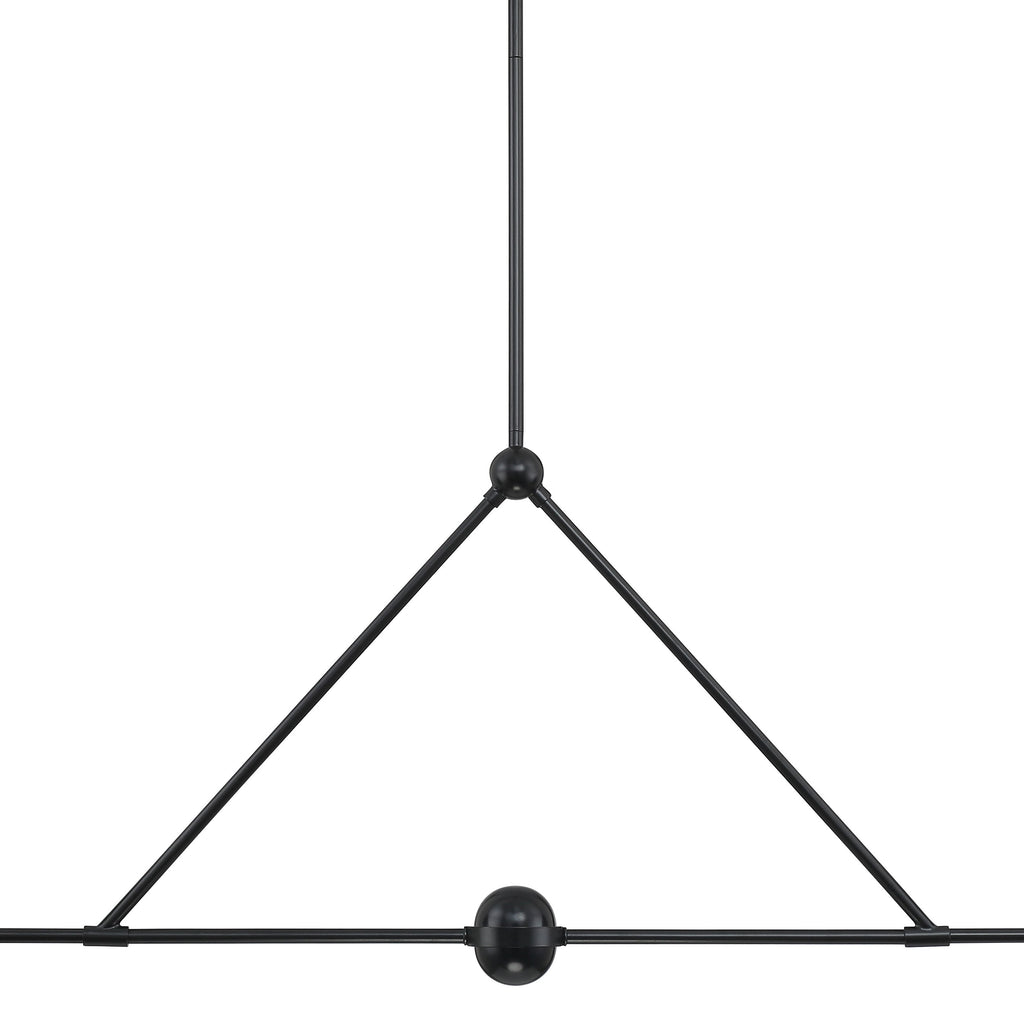 Crystorama Crystorama Xavier 4 Light Matte Black Chandelier