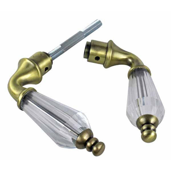 Crystal Lever Spare Door Knob Set (Several Finishes Available)