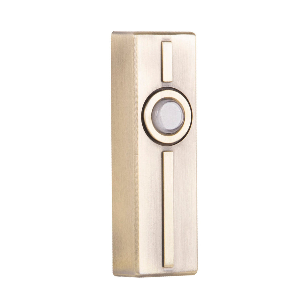 Surface Mount LED Lighted Push Button in Antique Brass CRAFTMADE