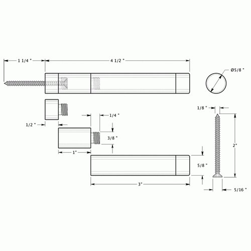 Adjustable Solid Brass Baseboard Door Bumper (Brushed Nickel Finish) DELTANA