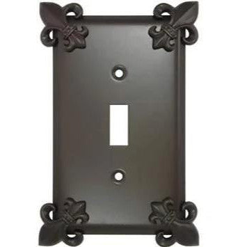 Fleur-De-Lis Wall Plate (Oil Rubbed Bronze Finish) ANNE AT HOME