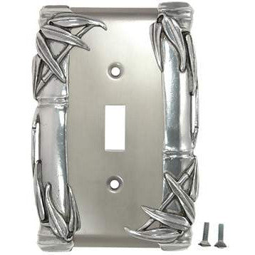 Bamboo Style Wall Plate (Bright Nickel Finish) ANNE AT HOME