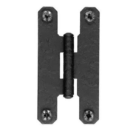 Pair of 3 Inch Tall H Style Hinges (Solid Iron, Flush Mount) ACORN MANUFACTURING