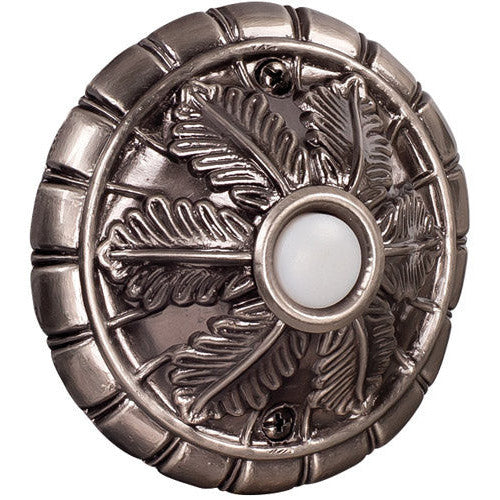 Surface Mount Medallion LED Lighted Push Button in Antique Pewter CRAFTMADE