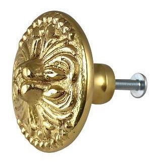 1 7/8 Inch Solid Brass Rococo Victorian Cabinet or Dresser Knob (Several Finishes Available) COPPER MOUNTAIN HARDWARE