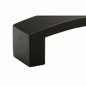 3 3/8 Inch Overall (3 Inch c-c) Bauhaus Pull (Oil Rubbed Bronze Finish) EMTEK