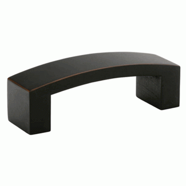 3 3/8 Inch Overall (3 Inch c-c) Bauhaus Pull (Oil Rubbed Bronze Finish) EMTEK