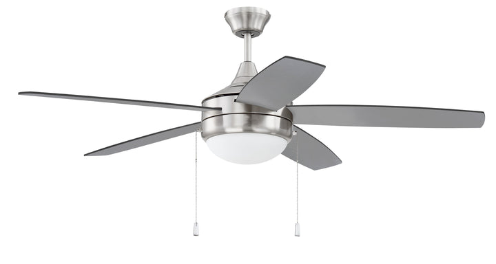 52" Phaze Energy Star 5 in Brushed Polished Nickel w/ Brushed Nickel/Greywood Blades CRAFTMADE