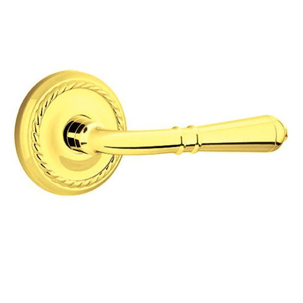 Emtek Solid Brass Turino Lever With Rope Rosette (Many Finishes Available) EMTEK